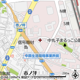 神奈川県川崎市中原区中丸子144周辺の地図