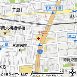 タイムズアオキ大田千鳥総本店駐車場周辺の地図