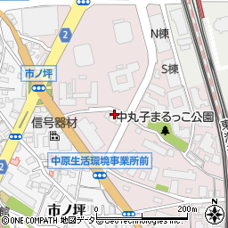 神奈川県川崎市中原区中丸子154周辺の地図