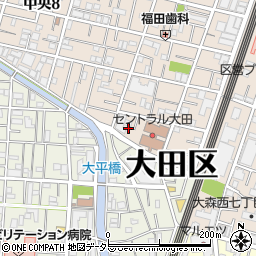 東京都大田区中央8丁目33周辺の地図