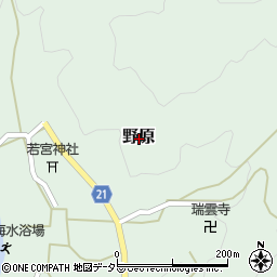 京都府舞鶴市野原周辺の地図