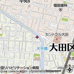 東京都大田区西蒲田1丁目4周辺の地図
