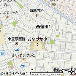 東京都大田区西蒲田1丁目20-7周辺の地図