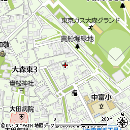 横山荘周辺の地図