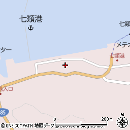 隠岐汽船株式会社　七類営業所周辺の地図