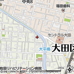 東京都大田区西蒲田1丁目4-13周辺の地図