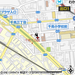 東京都大田区千鳥3丁目20周辺の地図