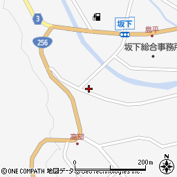 岐阜県中津川市坂下3108-1周辺の地図