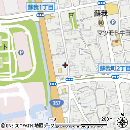 千葉曽我野郵便局周辺の地図