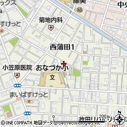 東京都大田区西蒲田1丁目18-1周辺の地図