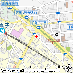 東京都大田区千鳥3丁目25周辺の地図