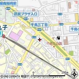 東京都大田区千鳥3丁目25-12周辺の地図
