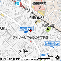 矢部コーポフロンティア周辺の地図