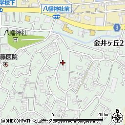 東京都町田市金井ヶ丘2丁目17-11周辺の地図