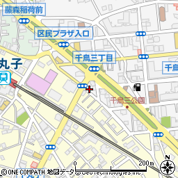 東京都大田区千鳥3丁目25-14周辺の地図