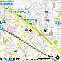 東京都大田区千鳥3丁目25-11周辺の地図