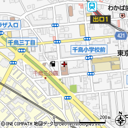 東京都大田区千鳥3丁目21-21周辺の地図