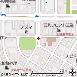 東京都大田区京浜島周辺の地図