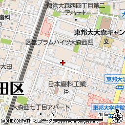 東京都大田区大森西4丁目18-16周辺の地図