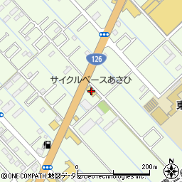 サイクルベースあさひ東金店周辺の地図