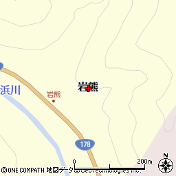 兵庫県豊岡市岩熊周辺の地図