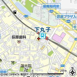 西友下丸子店周辺の地図