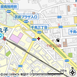 東京都大田区千鳥3丁目25-10周辺の地図
