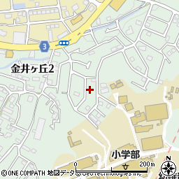 東京都町田市金井ヶ丘2丁目34-16周辺の地図