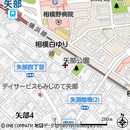 神奈川県相模原市中央区矢部4丁目1-12周辺の地図