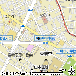 丸亀製麺 川崎子母口店周辺の地図