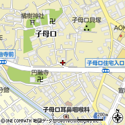 神奈川県川崎市高津区子母口37-17周辺の地図