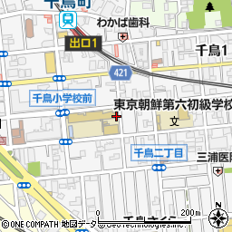 東京都大田区千鳥周辺の地図