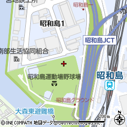 東京都大田区昭和島1丁目周辺の地図