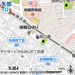 神奈川県相模原市中央区矢部4丁目1-13周辺の地図