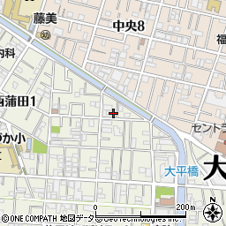 東京都大田区西蒲田1丁目5周辺の地図