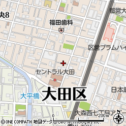 東京都大田区中央8丁目35周辺の地図
