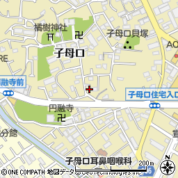 神奈川県川崎市高津区子母口38-2周辺の地図