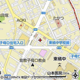 神奈川県川崎市高津区子母口304周辺の地図