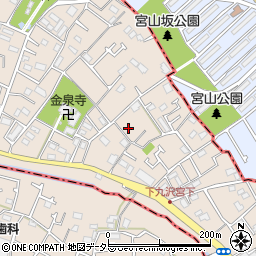 神奈川県相模原市緑区下九沢597-6周辺の地図