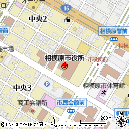 横浜銀行相模原市役所出張所 ＡＴＭ周辺の地図