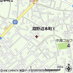 神奈川県相模原市中央区淵野辺本町3丁目20-2周辺の地図
