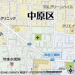 井田杉山町北公園周辺の地図