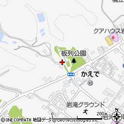 板列公園トイレ周辺の地図