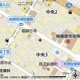 神奈川県相模原市中央区中央3丁目7-18周辺の地図
