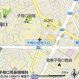 神奈川県川崎市高津区子母口270周辺の地図