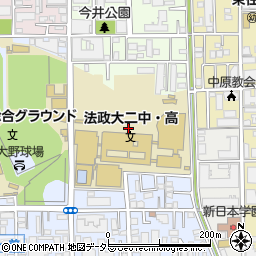 法政大学第二中学校周辺の地図