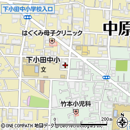 ポーラ化粧品川崎中央営業所周辺の地図