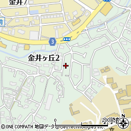 東京都町田市金井ヶ丘2丁目28-7周辺の地図