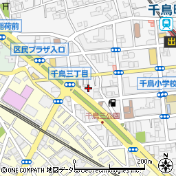東京都大田区千鳥3丁目18周辺の地図