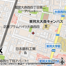 東京都大田区大森西4丁目18-13周辺の地図